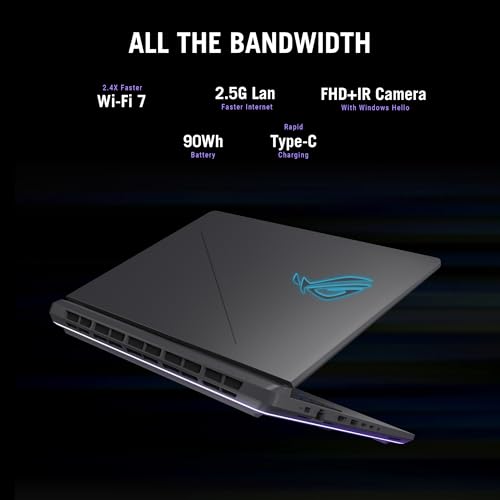 ASUS ROG Strix G16 (2025) Gaming Laptop, 16” ROG Nebula Display 16:10 2.5K 240Hz/3ms, NVIDIA® GeForce RTX™ 5060 GPU, Intel® Core™ Ultra 9 Processor 275HX, 16GB DDR5, 1TB SSD, Wi-Fi 7, Wind11 Home