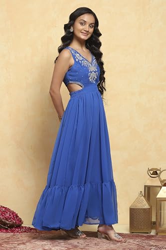 Biba Girls Electric Blue Polyester Dress_16-17 Year