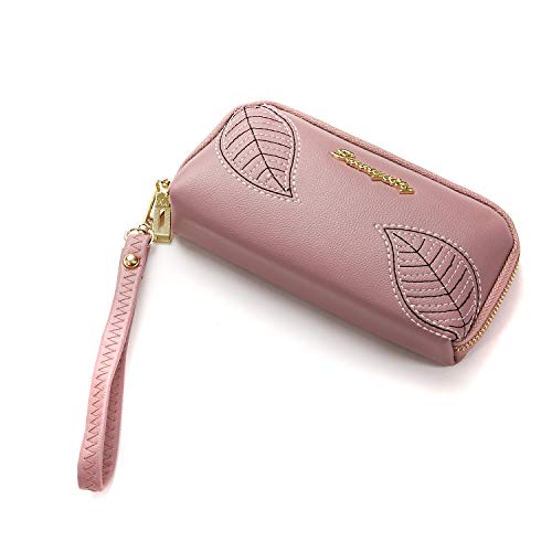 Lorna Women Wallets PU Leather Female Plaid Purses Zipper Wallet With Coin Purse (Silver)