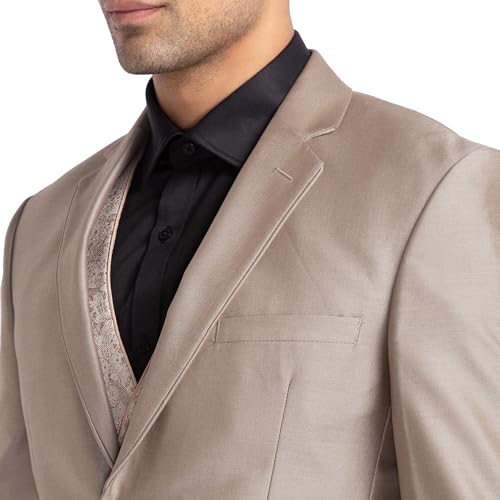 Park Avenue Men's Terry Rayon Blend Business Suit Pants Set (PIDL00259-O6_Dark Brown