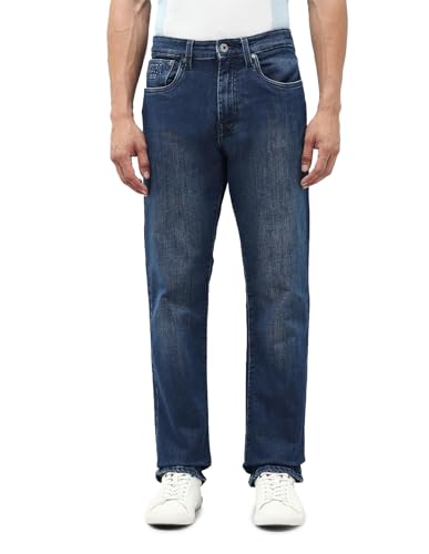 U.S. Polo Assn. Denim Co. Men's Harold Slim Straight Fit Blue Jeans (UDJEN1899_Blue_32)