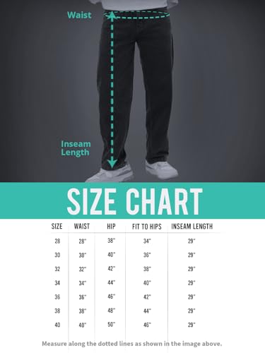 The Souled Store Baggy-Fit Denim: Orion Blue Men and Boys Buttoned Waistband Dark Blue Washed 100% Cotton Denim Baggy Fit Durable Twill Weave Lightweight Everyday All-Season Jeans