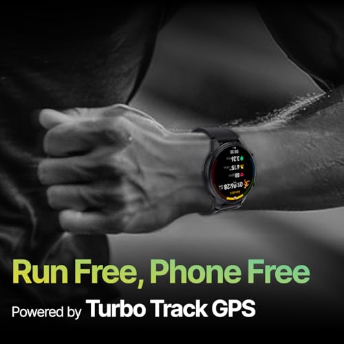 CULT Sprint Running smartwatch with Built-in Turbo Track GPS, Multi-GNSS, GLONASS, Galileo & Beidou, 1.43” AMOLED Display, Compass, Strava, Health Tracking, Bluetooth Calling