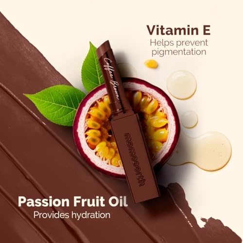 Mamaearth Luxe Matte Long Stay Lipstick with Passion Fruit Oil & Vitamin E -2g | Coffee Brown 16 Hour Long Stay | High Impact Color | Made Safe Certified