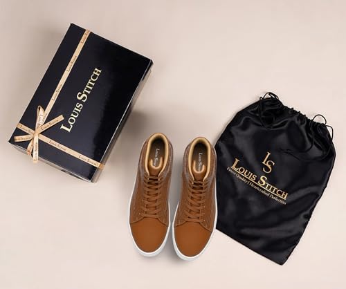 LOUIS STITCH Russet Tan Sneaker for Men | Comfortable Ankle Boot Sneaker | LSP-SNK-AVI007 | UK-11