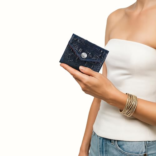 Hidesign Women's Genuine Leather Tri Fold Wallet