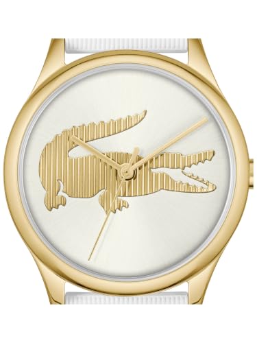 Lacoste Crocodelle Qtz Basic White Round Dial Women's Watch- 2001480