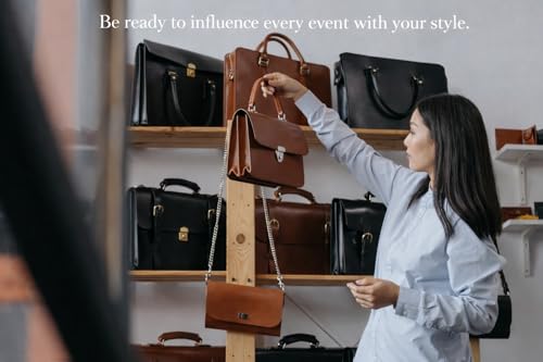 THE MERCIFUL Genuine Leather Handcrafted Luxury Handbag For Women Model No.Tm02 (Brown)