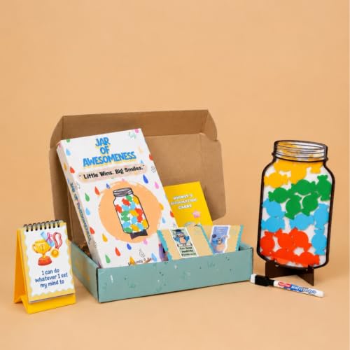 Whimsy & You Little Wins Box Kids Gift Set with Jar & Cards