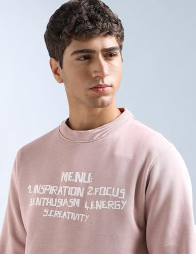 Typographic Printed Regular Fit Sweatshirt