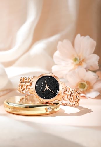 Giordano Analog Black Dial Women's Watch-C2204-33