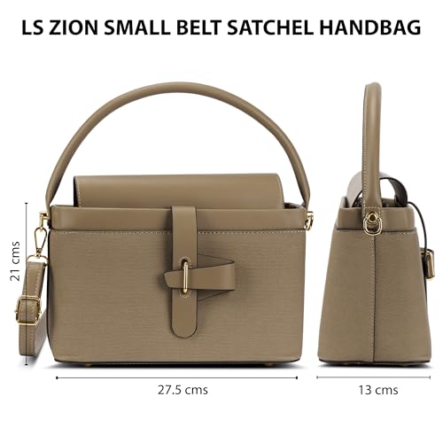 Lavie Signature Women's Zion Belt Satchel Bag | Satchel Handbag for Work | Ladies Purse | Stylish Shoulder Bag | Gift for Women