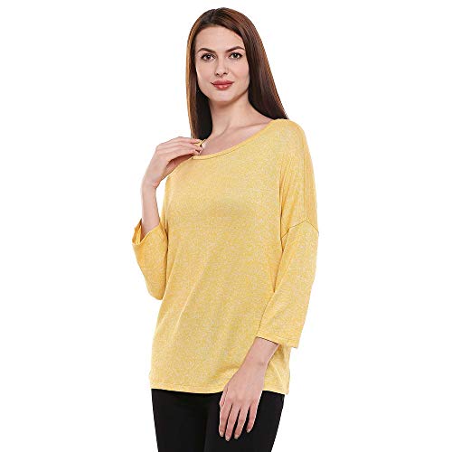 VERO MODA Women's Synthetic Pullover (2074458006_Spicy Mustard_XL)