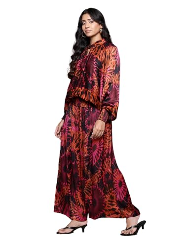 Ritu Kumar Red Hriday Top With Pant Co-Ord Set