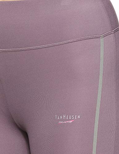 Van Heusen Proactive Women 3/4th Leggings - Polyamide Elastane - Snug Fit, High Stretch, Wicking_88302_Mauve Shadow_L