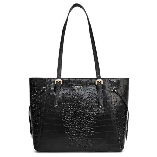 Da Milano Leather Shoulder Bag for Women - Black (LB-02590)