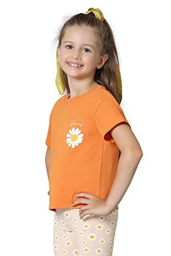 Van Heusen Girls Ultra Soft T-Shirt - Power Plus Cotton Spandex - Crew Neck, Short Sleeve_56401_Apricot Buff_9-10 Years