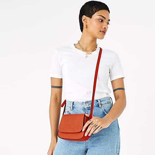 Accessorize London Women's Faux Leather Orange