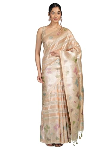 MIMOSA Women's Woven Design Banarasi Style Art Silk Saree With Blouse Piece : SA00002065CKFREE
