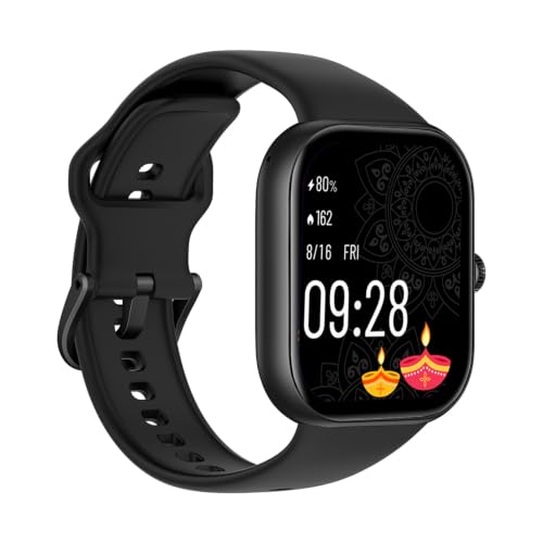 REDMI Watch Move 1.85 Premium AmoLED,14 Day Battery,Best Accuracy,Dual Core Processor Smartwatch (Black Drift Strap, Free Size)