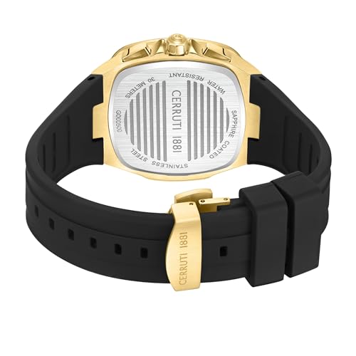 Cerruti 1881 Casale Chronograph, Black - Gold, one size, Strap