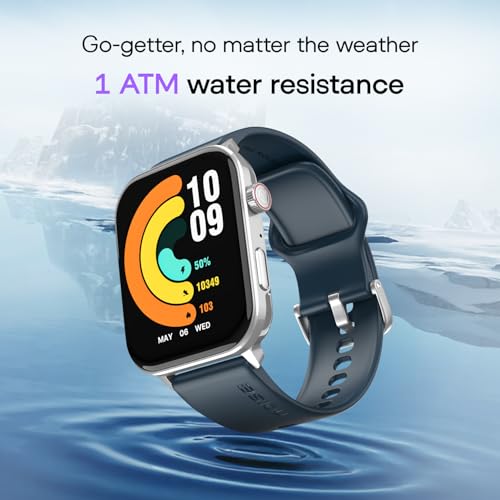 Noise Icon 5 Smartwatch with AI Watch Faces & AI Search, 1.95” AMOLED Display, 10 Days Battery, Bluetooth Calling, 100+ Sports Modes, IP68 (Space Blue)