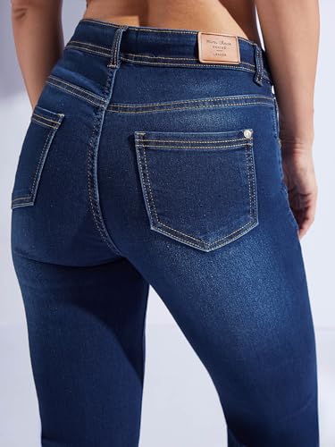 Miss Chase Women's Bootcut Rise Regular Length Denim Stretchable Jeans (MCSS24DEN79-02-939-38, Bondi Blue, 38)