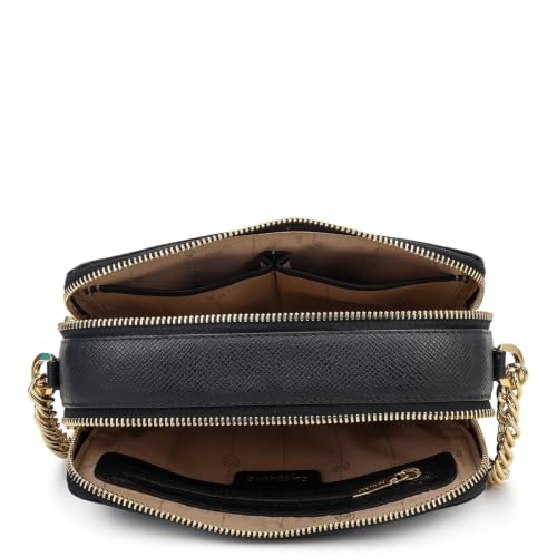 Da Milano Leather Sling Bag for Women - Black