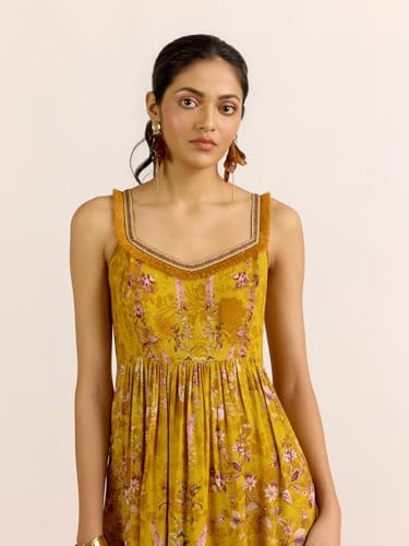 Aarke Ritu Kumar Yellow Gulmohar Long Dress