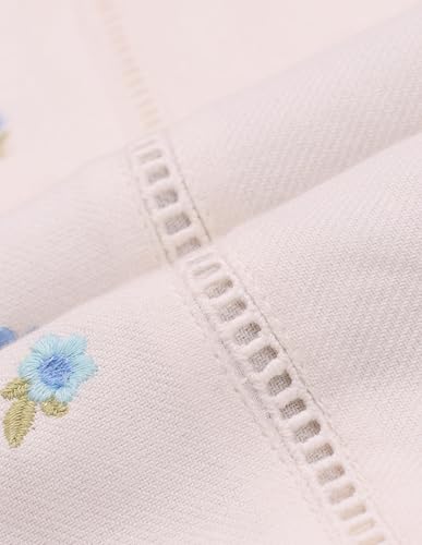 U.S. POLO ASSN. Embroidery Ladder Lace Shirt (UWAW24SH146_White_XL)