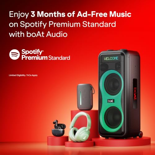 boAt Airdopes Plus 224, Powerful Spatial Audio, 60H Playback, Quad Mics AI-ENx™, 13 mm Drivers, Hearables App, Multipoint Connectivity, Google Fast Pair, Bluetooth v6.0 TWS Earbuds (Off White)
