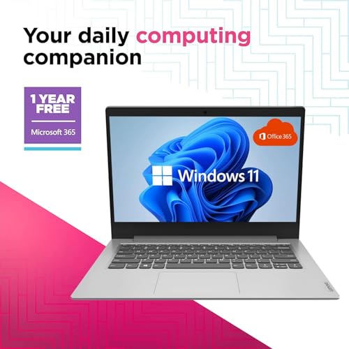 Lenovo 14 IdeaPad Laptop • Intel Quad-Core Processor • Microsoft 365 • Copilot AI • 14" Anti-Glare Display • 4GB RAM • 2TB Storage(1TB SSD+1TB OneDrive) • Windows 11 Pro • w/WOWPC Recovery USB