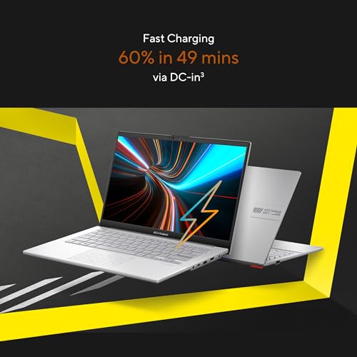 ASUS Vivobook Go 14, AMD Ryzen 5 7520U Processor, 8GB RAM,512GB SSD,AMD Radeon iGPU, 14" FHD, Windows 11,M365 Basic (1Year)*,Office Home 2024, Silver, 1.38 kg, E1404FA-EB2521WS, Thin & Light Laptop