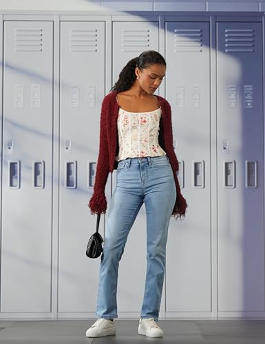 Pepe Jeans Light Blue Solid Women Straight Fit Jeans