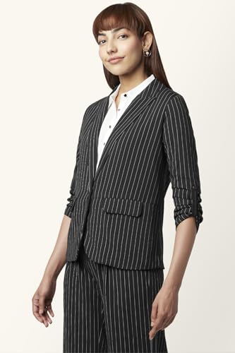 Annabelle by Pantaloons Women's Classic Blazer (110132127005_Black