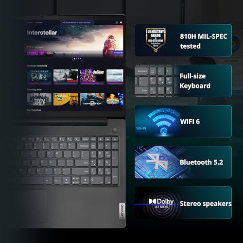 Lenovo V15 Gen 5 15.6" FHD Laptop, Intel Core 7 240H, 32GB DDR5, 3TB Storage(2TB SSD&1TB Docking Station Set), Intel Graphics, Numeric Keypad, HD Webcam, Wi-Fi 6, Win 11, Black