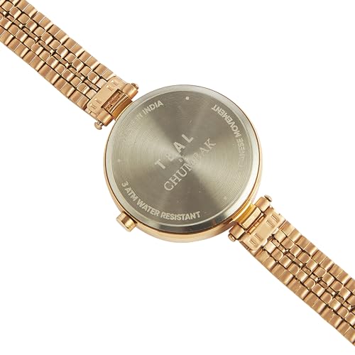 TEAL BY CHUMBAK Round Dial Analog Hand Watch for Women | Wrist Watch for Teenage Girls | Ladies Ghadi | Gifts for Women/Girls/Ladies | Stylish Fashion Watch for Casual/Work
