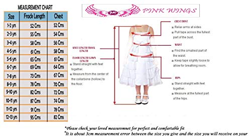 PINK WINGS Baby Girl Magenta Ruffle Tutu Knee Length Dress (9-12 Months, Hot Pink)