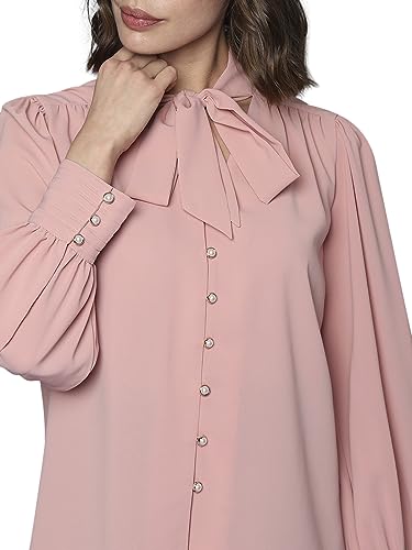 VERO MODA Regular Shirt (10297920_Dusty Pink_XL)