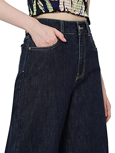 VERO MODA Women's Slim Jeans (295438501-Dark Blue_Dark 27)