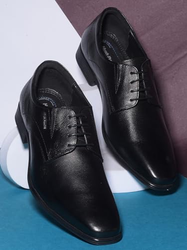 Hush Puppies Men's Boston NEW Derby Black Formal Shoe's - 8 UK (8256532)