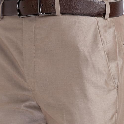 Park Avenue Men's Terry Rayon Blend Business Suit Pants Set (PIDL00259-O6_Dark Brown