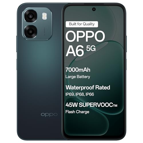 OPPO A6 5G (Sapphire Blue, 6GB RAM,128GB Storage) with No Cost EMI/Additional Exchange Offers