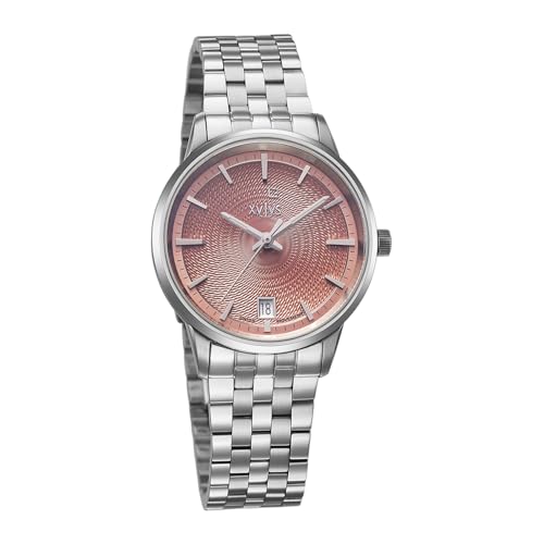 Xylys Waltz-L with Analog with Date Quartz Pink Dial Silver Stainless Steel Strap Watch for Women - 45028SM01E