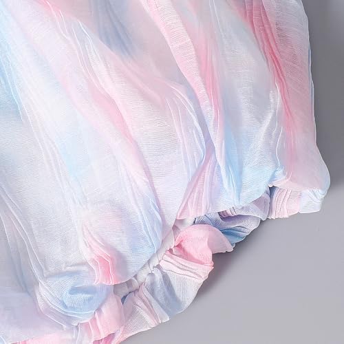 Hopscotch Girls Sleeveless Pink Watercolor Magic Bodysuit For Ages (9-12 Months)