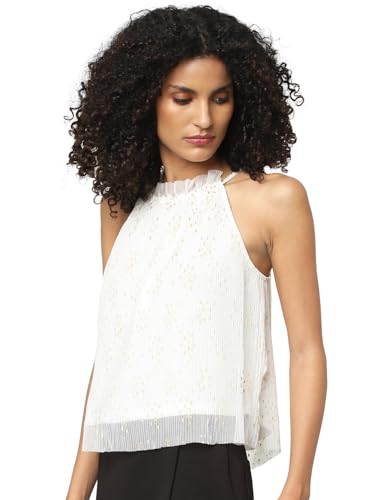 ONLY Women Printed Polyester White Top