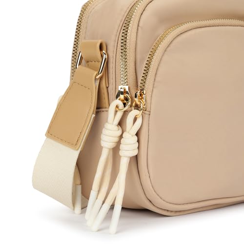 Fastrack Cloud Carry Sling | Lightweight Nylon Sling Bag for Women | Dual Compartments, Organiser Pockets & Adjustable Webbing Strap