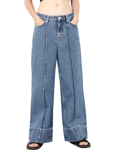 ONLY Women's Slim Fit Blue Jeans