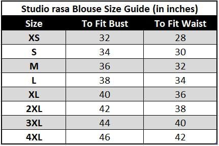 studio rasa Women's Silk Blend Button Down Readymade Saree Blouse for Wedding Festive Party (TPWC224BL13L_Large_White)