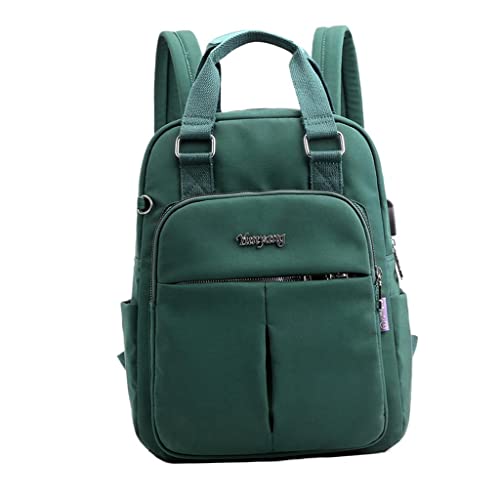 FABLOFT Women Laptop Backpack Lightweight Causal Outdoor Tote Bag Daypack Green